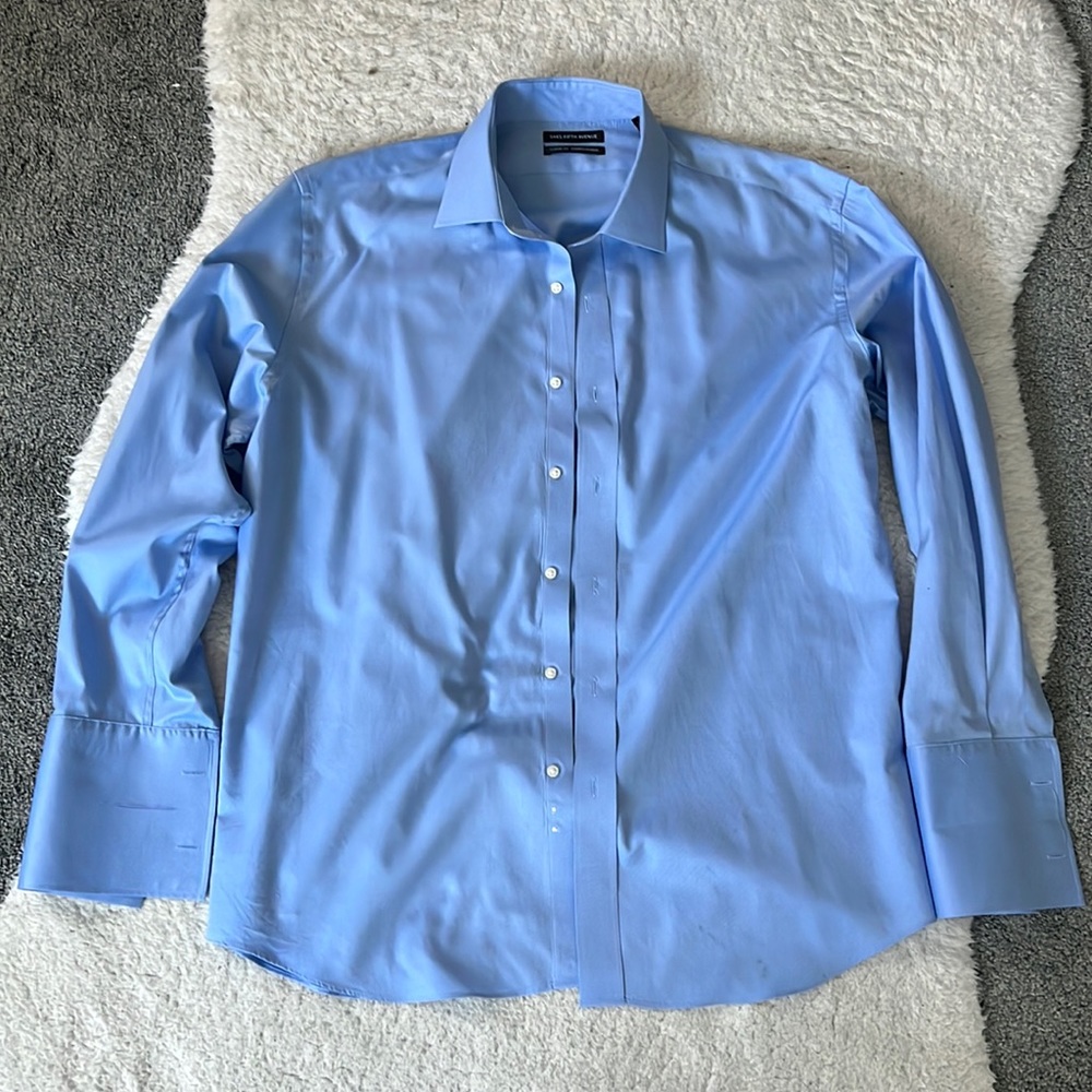 Saks Fifth Ave Shirt ( Handcuffs) Classic Fit